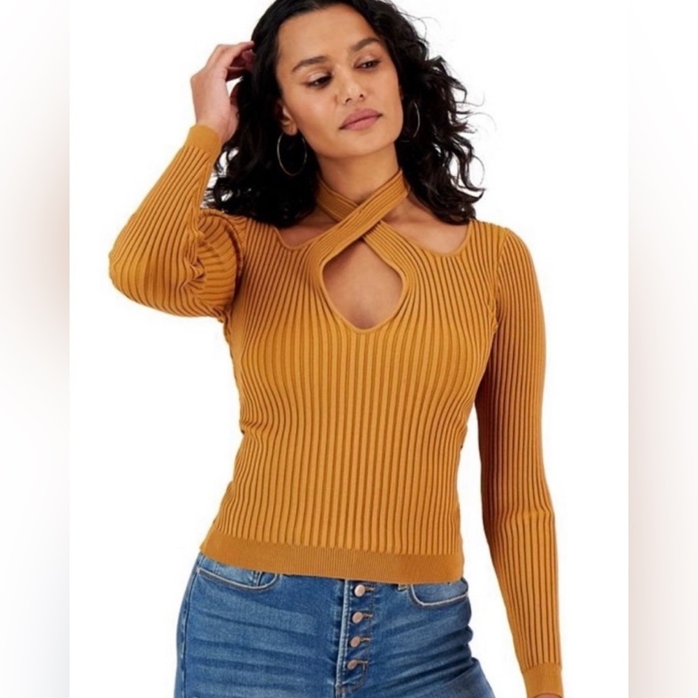 MINKPINK Gianna Knit Ribbed Top NWT